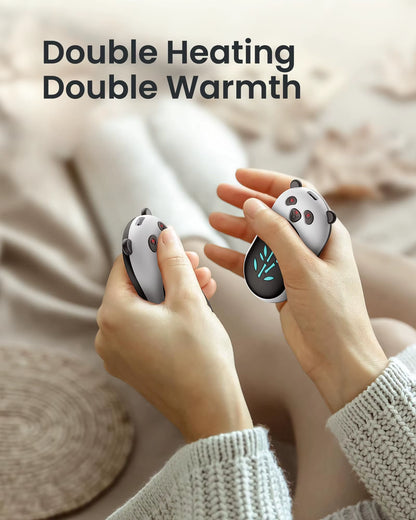 Winter Essential 2 in 1 Hand Warmer, Double-Sided Heating Can Be Put in the Pocket Portable Hand Warmer for Winter Outings