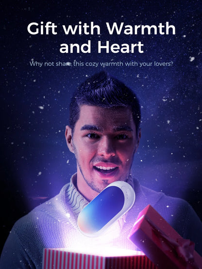 Hand Warmers Rechargeable, 1 Pack 5200Mah Electric Portable Pocket Heater, Best Gifts for Women Mens,Raynauds, Hunting, Golf, Camping