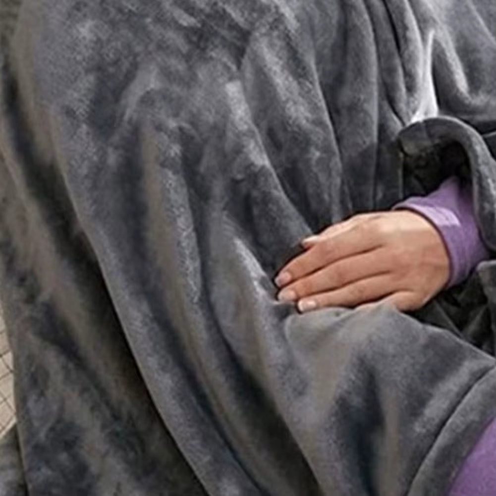 New USB Electric Heated Blanket 3 Heating Levels Fleece Heated Blanket Wearable Heating Lap Blanket for Household and Office