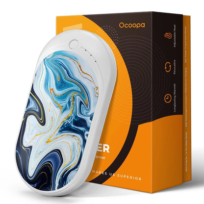 Hand Warmers Rechargeable, 1 Pack 5200Mah Electric Portable Pocket Heater, Best Gifts for Women Mens,Raynauds, Hunting, Golf, Camping