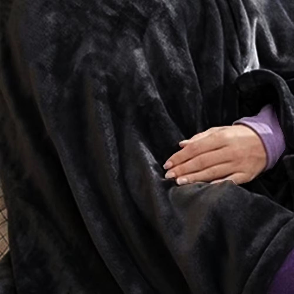 Wearable Heating Electric Blanket Coral Velvet Shawl 3 Heated Level Throw Blanket 5V 2A USB Charging 8 Heated Areas Fast Heating