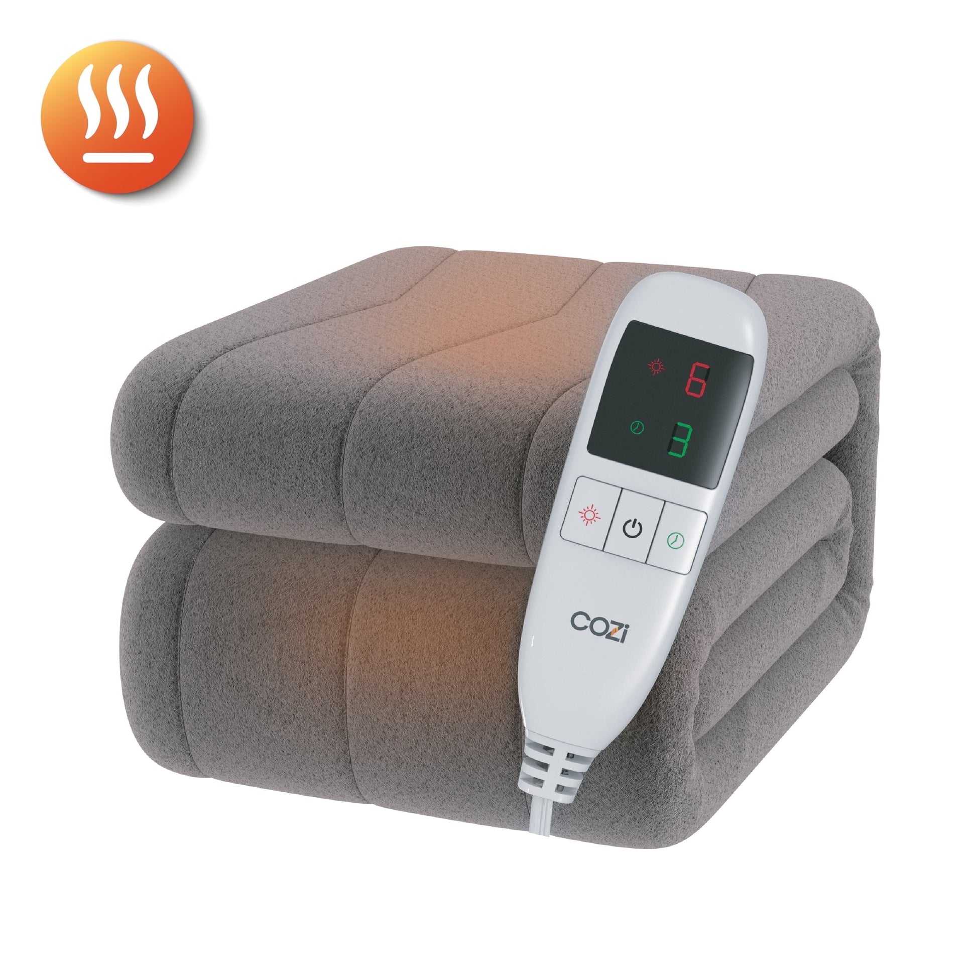 Heated Throw Blanket Super-Soft Sherpa and Flannel Electric Blanket with Adjustable Heat & Time Settings