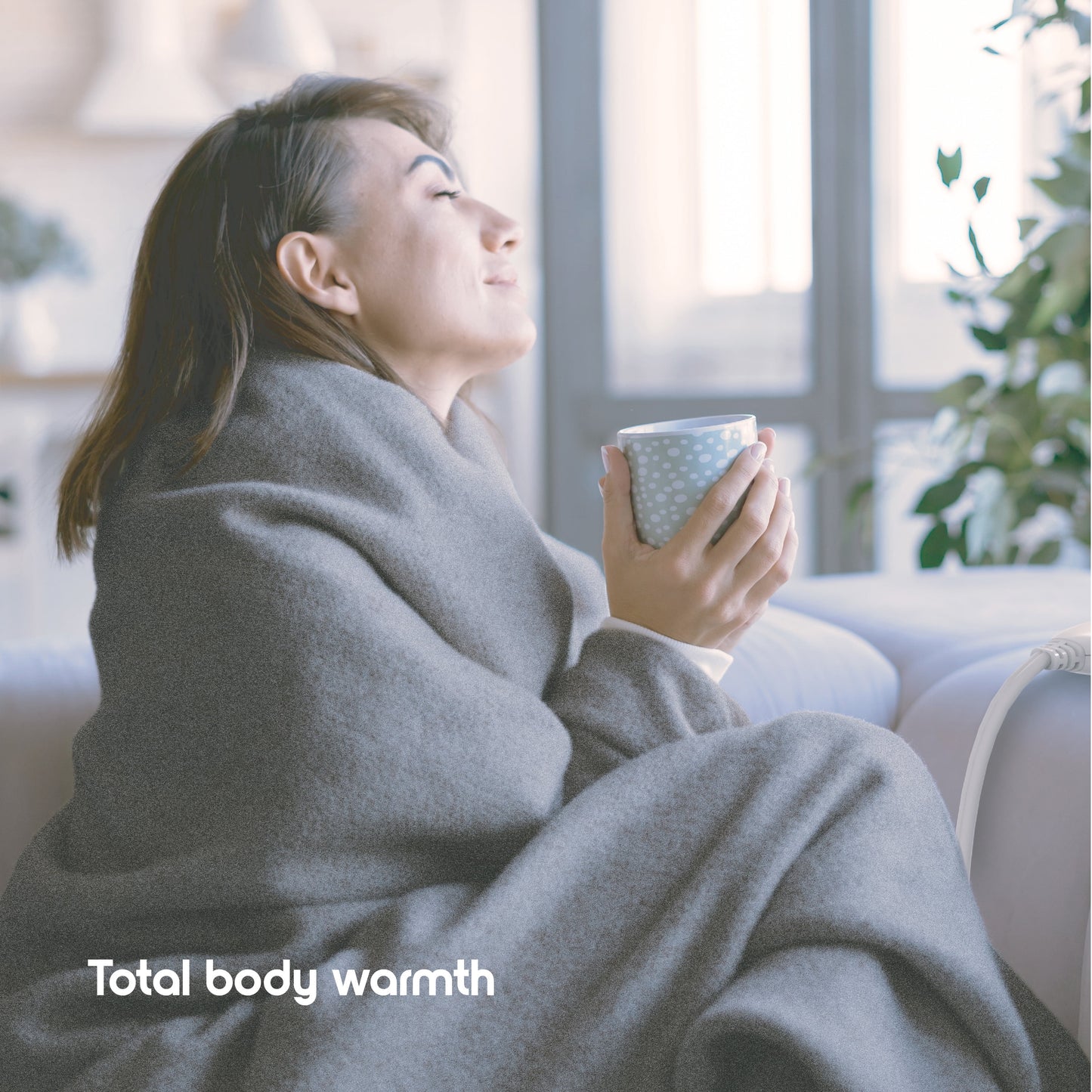 Heated Throw Blanket Super-Soft Sherpa and Flannel Electric Blanket with Adjustable Heat & Time Settings