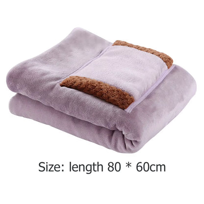 Wearable Heating Electric Blanket Coral Velvet Shawl 3 Heated Level Throw Blanket 5V 2A USB Charging 8 Heated Areas Fast Heating